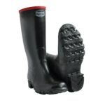 High Work Boot (Black – Red Trim)