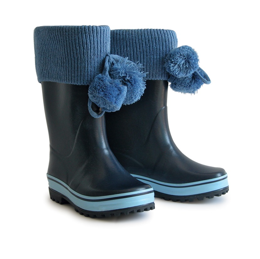 brolly-01228 teget Children's Boot – Pletenina (Navy Blue) - Image 1